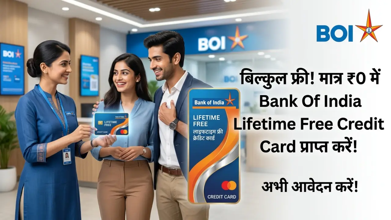 New government jobs 2025 online apply - Bank Of India Lifetime Free Credit card मात्र 0 रुपए में बिल्कुल फ्री प्राप्त कर सकते हैं आवेदन करे