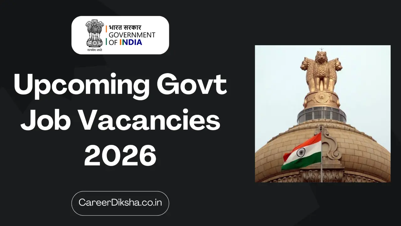 Upcoming Govt Job Vacancies 2026: आने वाली सरकारी भर्तियाँ और पूरी जानकारी banner - Engineering Jobs 2026 Apply Online