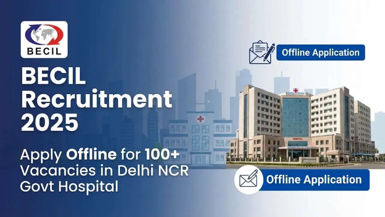 BECIL Recruitment 2025: Apply for 100+ Jobs in Delhi NCR (Advt 535) banner - IT Jobs 2026 Apply Online