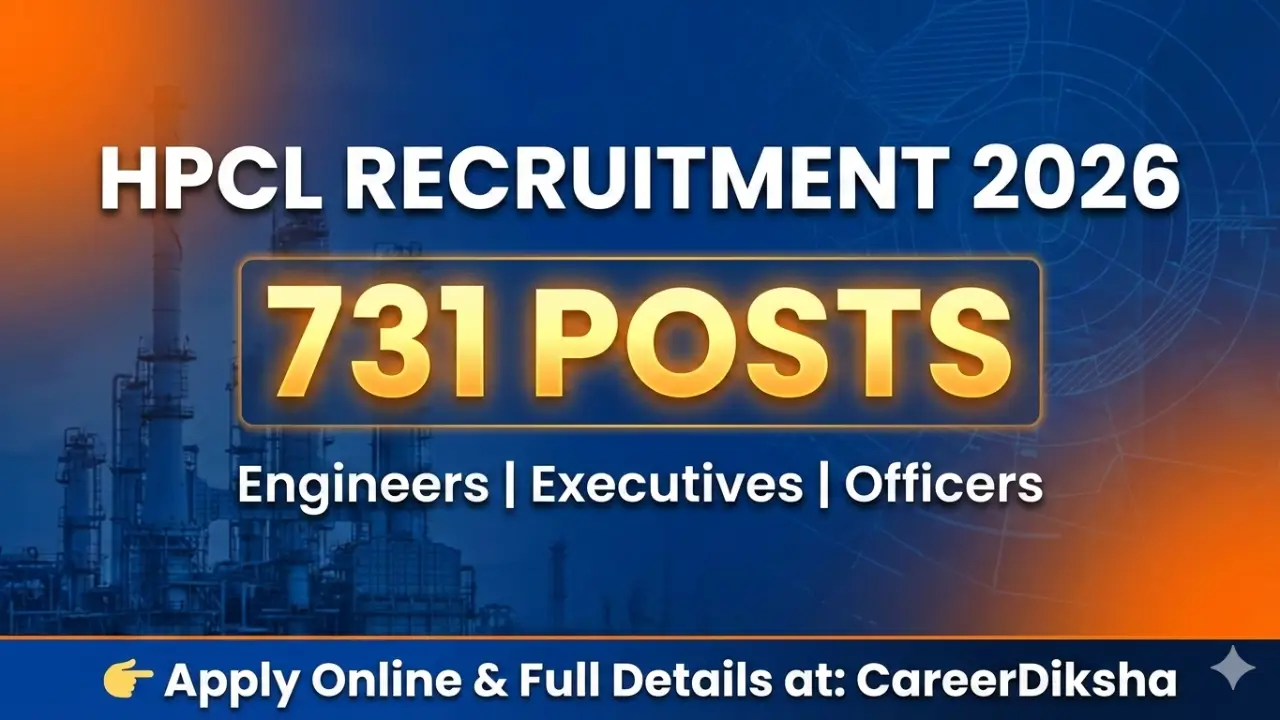 HPCL Recruitment 2026: 731 पदों पर बंपर सरकारी भर्ती | Apply Online banner - Engineering Jobs 2026 Apply Online