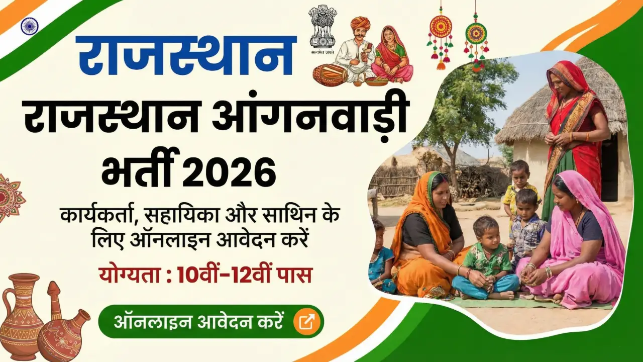 Rajasthan Anganwadi Bharti 2026: District Wise Worker & Helper Posts | Apply Online Now banner - Fresher Jobs 2026 Online Apply
