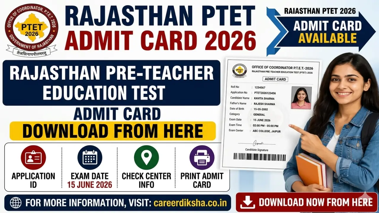 New government jobs 2025 online apply - Rajasthan PTET Admit Card 2026 Out: राजस्थान पीटीईटी एडमिट कार्ड जारी, Name Wise डाउनलोड करें