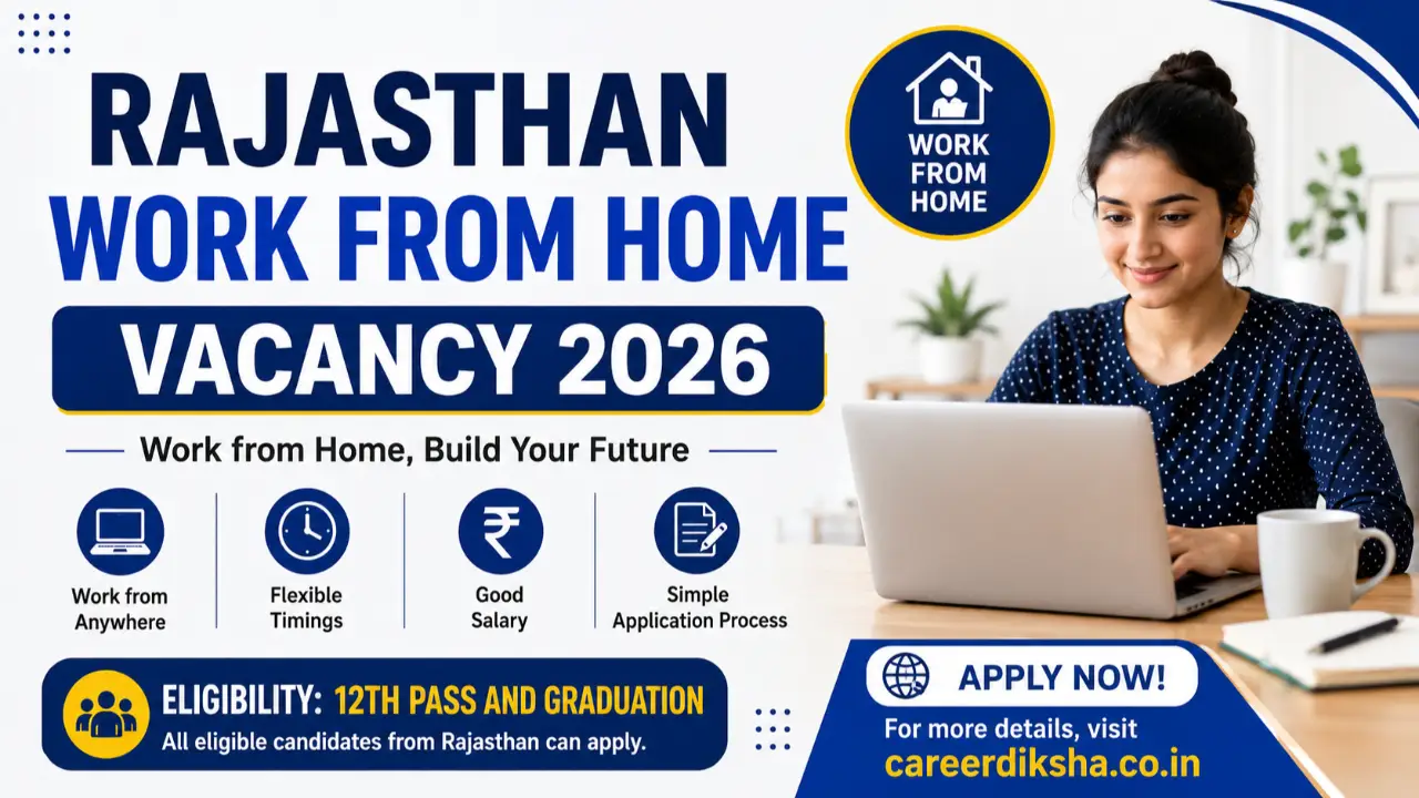 New government jobs 2025 online apply - Rajasthan Work From Home Vacancy 2026: महिलाओं के लिए 8789 अवसर, 14 जॉब प्रोफाइल में आवेदन